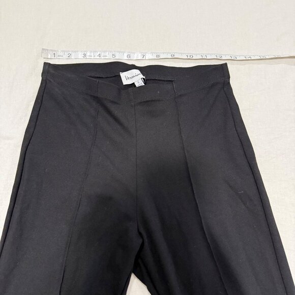 Veronica M Black Knit Flare Leggings Size S - Picture 4 of 6